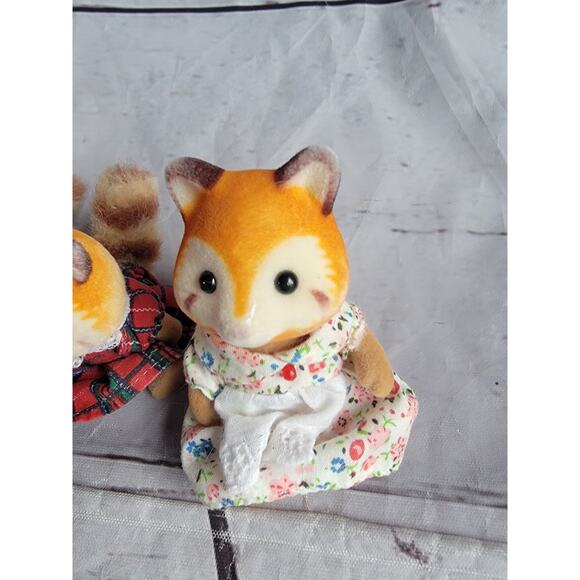 Calico Critters Sylvanian Families Red Panda Family Retired Set of 3 READ - Picture 4 of 6